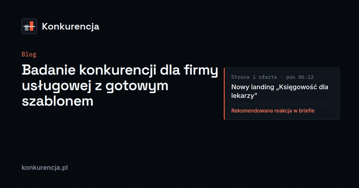Właściciel kliniki stomatologicznej sprawdza ceny konkurencji w swoim mieście